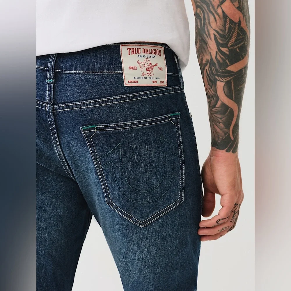 TRUE RELIGION RICKY SINGLE NEEDLE STRAIGHT MEN’S JEAN